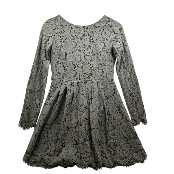 Böhme Women’s Romantic Boho Feminine Lace Fit-and-Flare Dress Sage Green Med - Picture 2 of 9